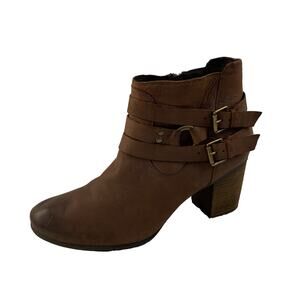 Josef Seibel Women's Buckle Strap Ankle Nubuck Boots Size 40 (9)